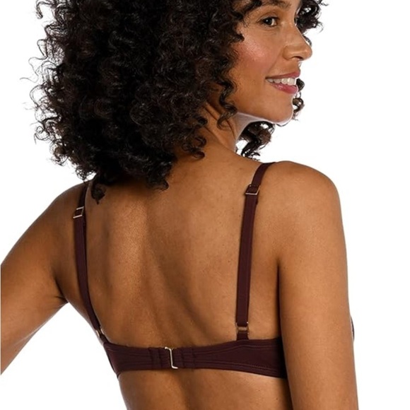 La Blanca Women's Island Goddess Over The Shoulder Wrap Bikini Swimsuit Top 12 - Picture 3 of 7